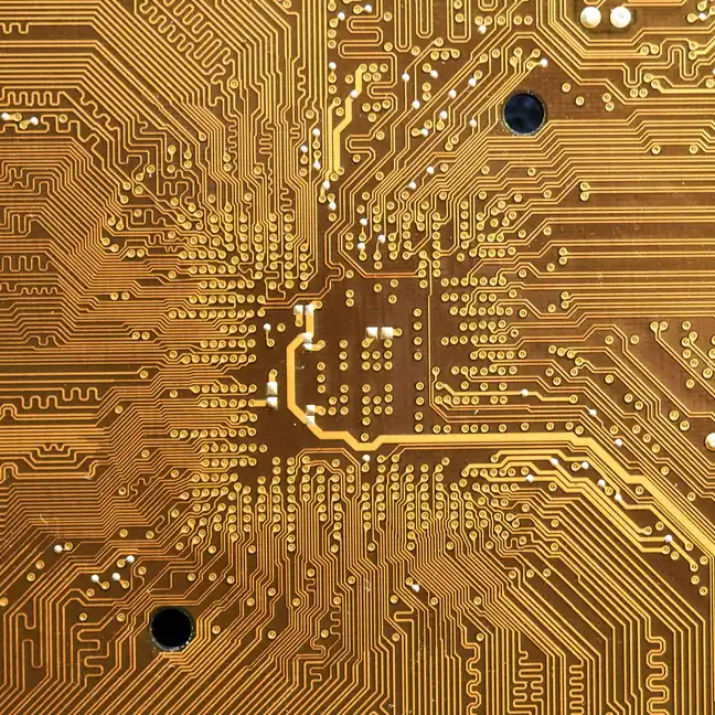 Circuit board with intricate copper traces